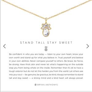 Brian Anthonys Stand Tall Stay Sweet Necklace.